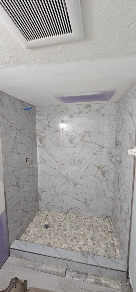 Precision Marble & River Rock Walk-In